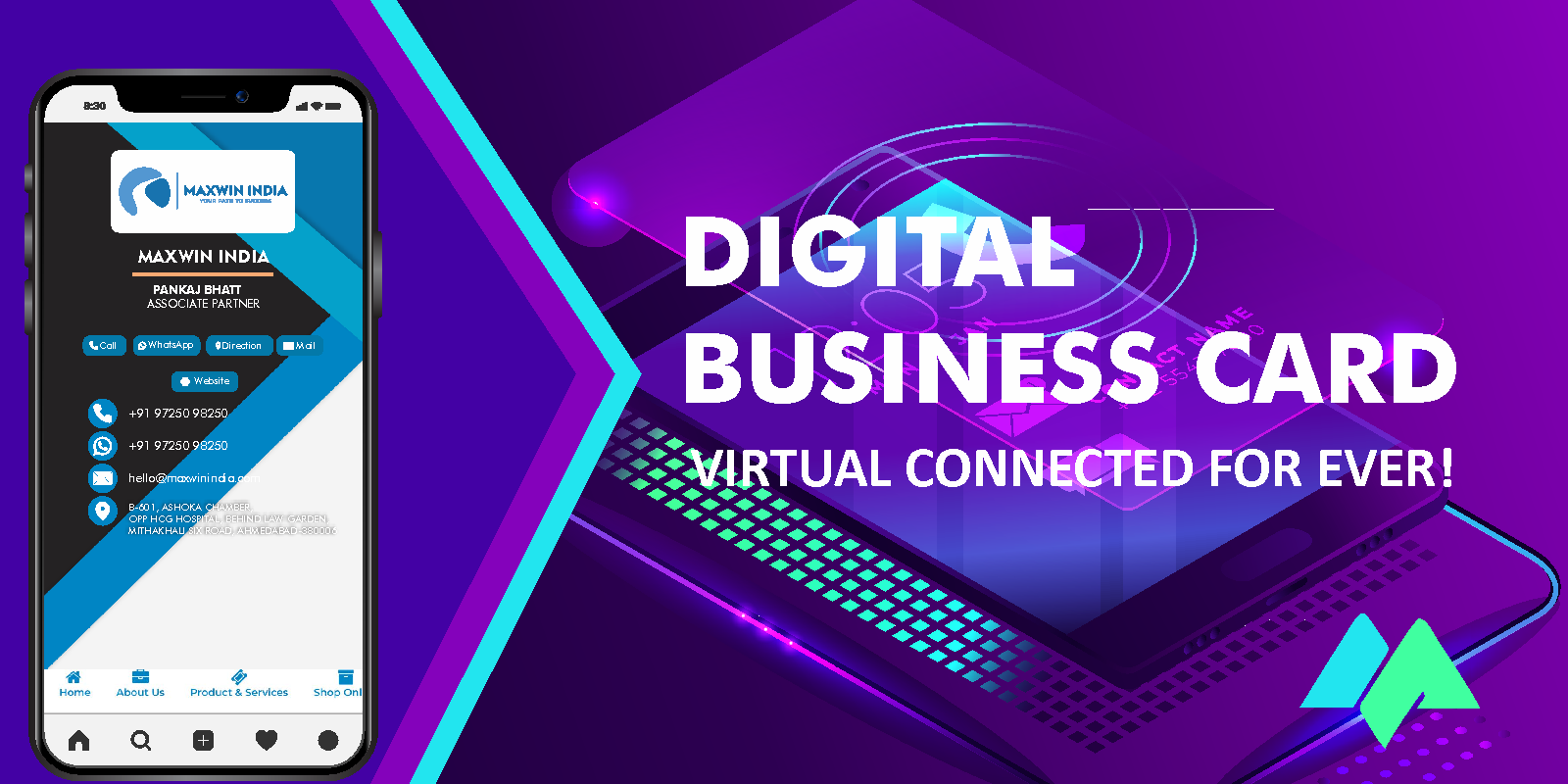 Digital Visiting Card Maker Website PHP Script